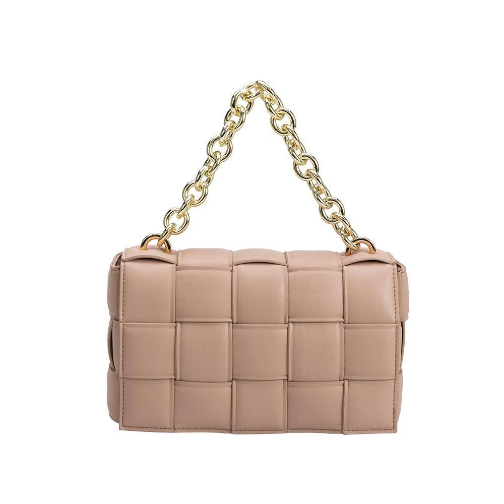 Melie Bianco - Anya Vegan Shoulder Bag in Nude - Addie Rose Boutique - Austin