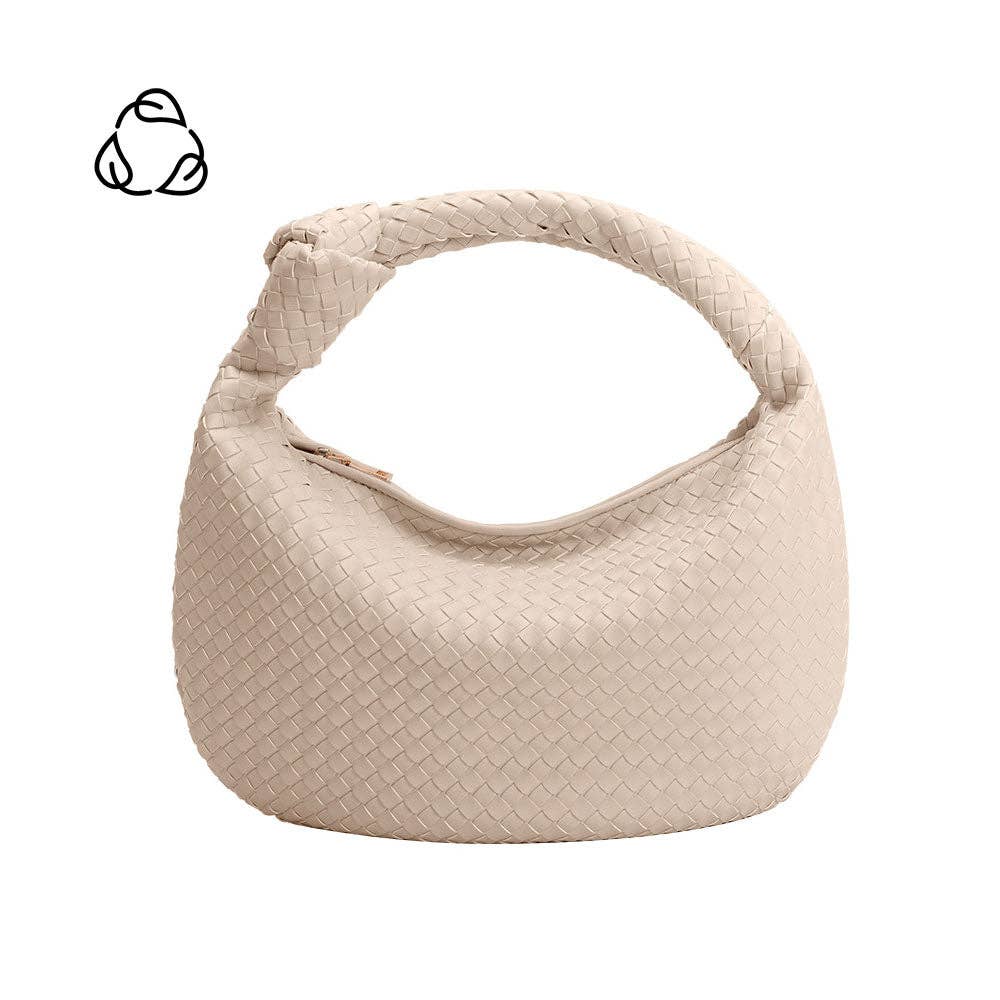 Melie Bianco - Brigitte Bone Large Rec Vegan Shoulder Bag - Addie Rose Boutique - Austin