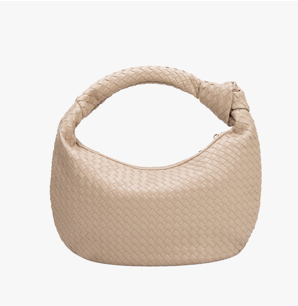 Melie Bianco - Brigitte Bone Large Rec Vegan Shoulder Bag - Addie Rose Boutique - Austin