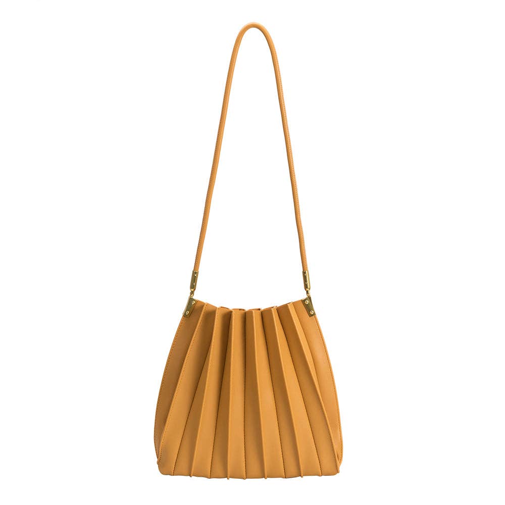Melie Bianco - Carrie Vegan Medium Shoulder Bag in Mango - Addie Rose Boutique - Austin