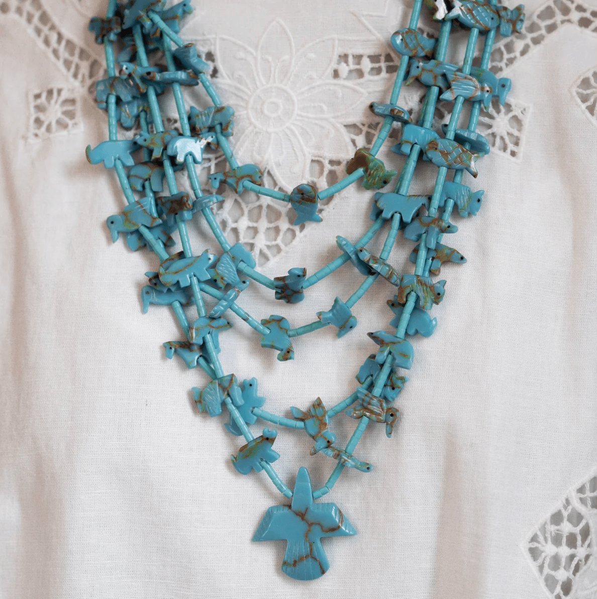 Multi Strand Fetish Necklace - Addie Rose Boutique - Austin