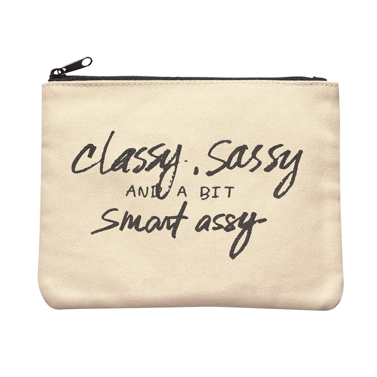 Mure and Grand - Classy Sassy and a Bit Smart Assy Canvas Pouch - Addie Rose Boutique - Austin
