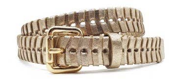 NOOKI DESIGN - Bradley Whipstitch Belt - Gold - Addie Rose Boutique - Austin