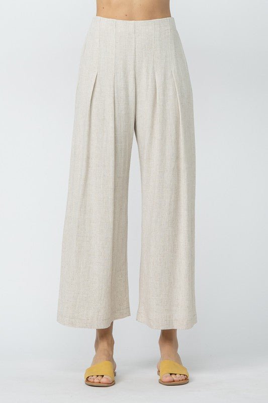 Palazzo Linen Pants - Addie Rose Boutique - Austin