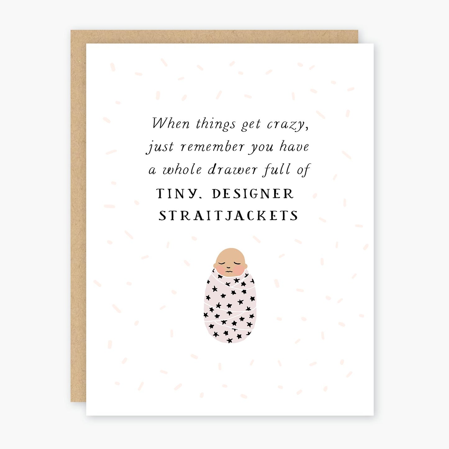 Party of One - Baby Straitjackets Card - Addie Rose Boutique - Austin
