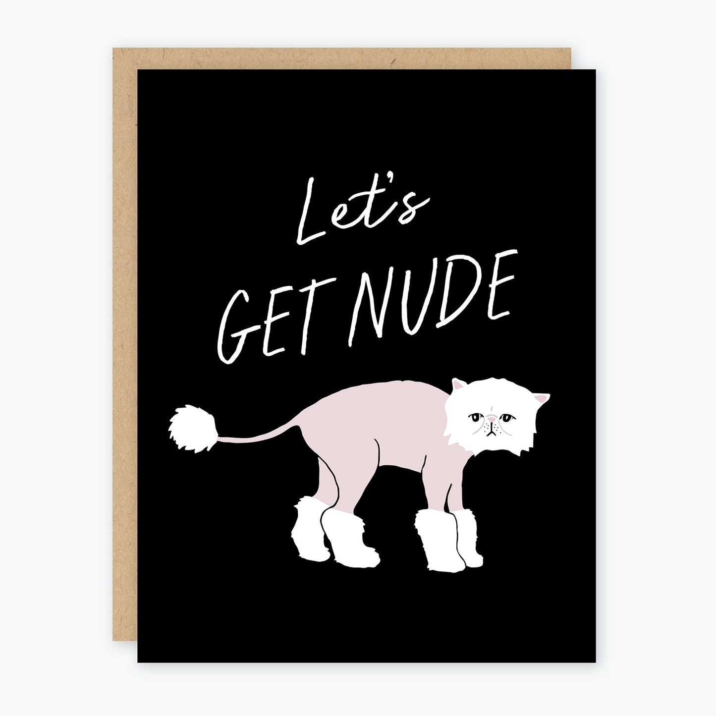 Party of One - Let's Get Nude Card - Addie Rose Boutique - Austin