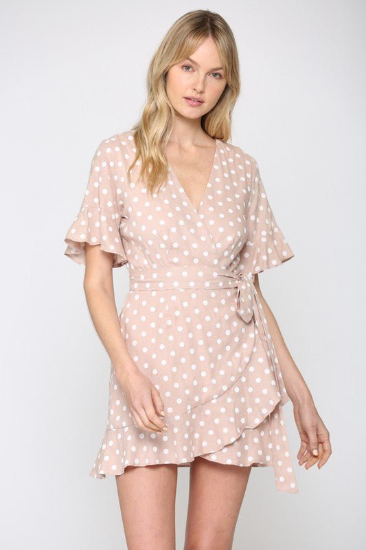 Polka Dot Mini Dress - Addie Rose Boutique - Austin