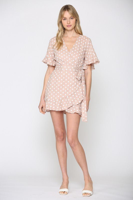 Polka Dot Mini Dress - Addie Rose Boutique - Austin