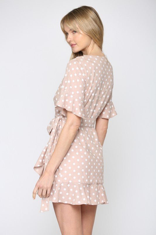 Polka Dot Mini Dress - Addie Rose Boutique - Austin