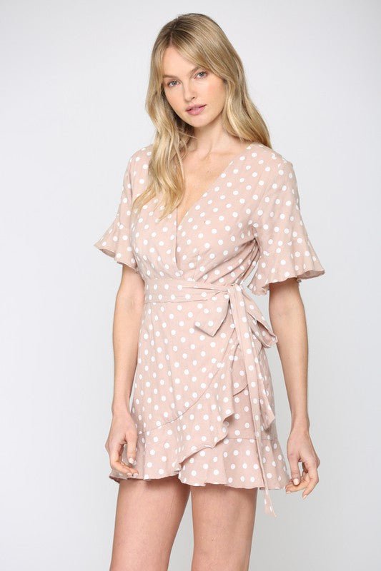 Polka Dot Mini Dress - Addie Rose Boutique - Austin