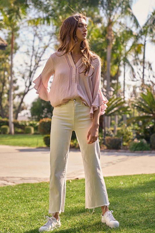 Pressley Pink Tunic - Addie Rose Boutique - Austin