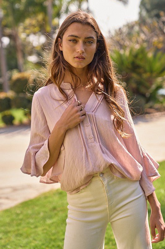 Pressley Pink Tunic - Addie Rose Boutique - Austin