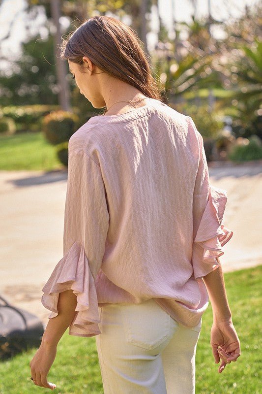 Pressley Pink Tunic - Addie Rose Boutique - Austin