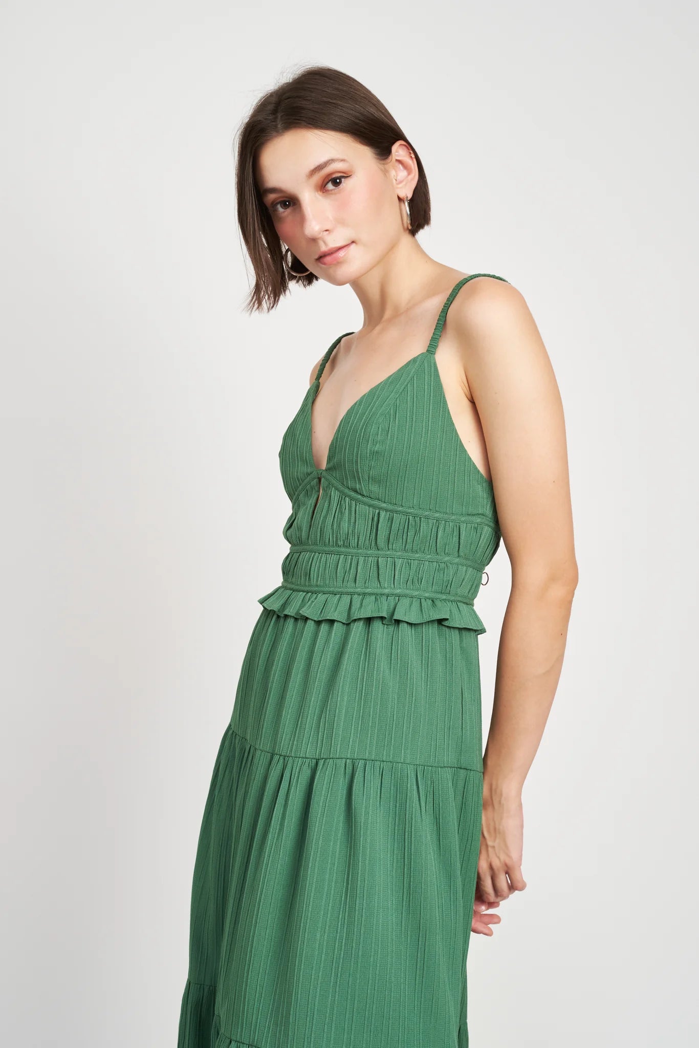 Rider Green Midi Dress - Addie Rose Boutique - Austin