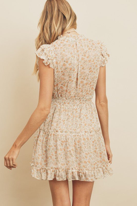 Ruffled Mini Dress - Addie Rose Boutique - Austin