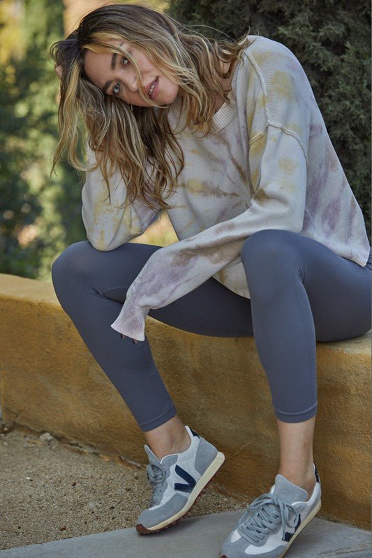 Sky Tie Dye Crew - Addie Rose Boutique - Austin