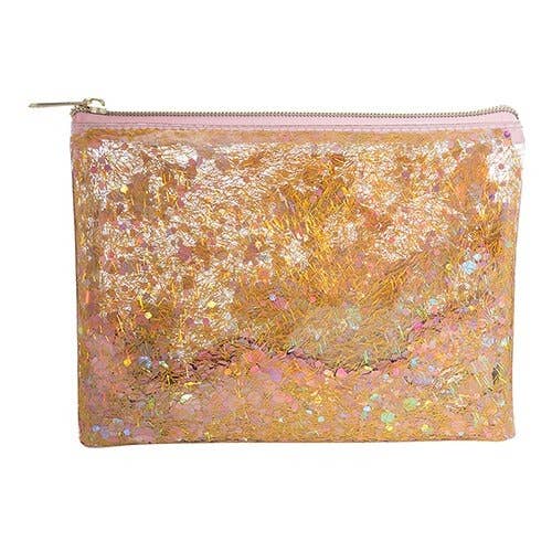 Slant Collections by Creative Brands - 6IN COSMETIC BAG - L.PINK CLR - Addie Rose Boutique - Austin