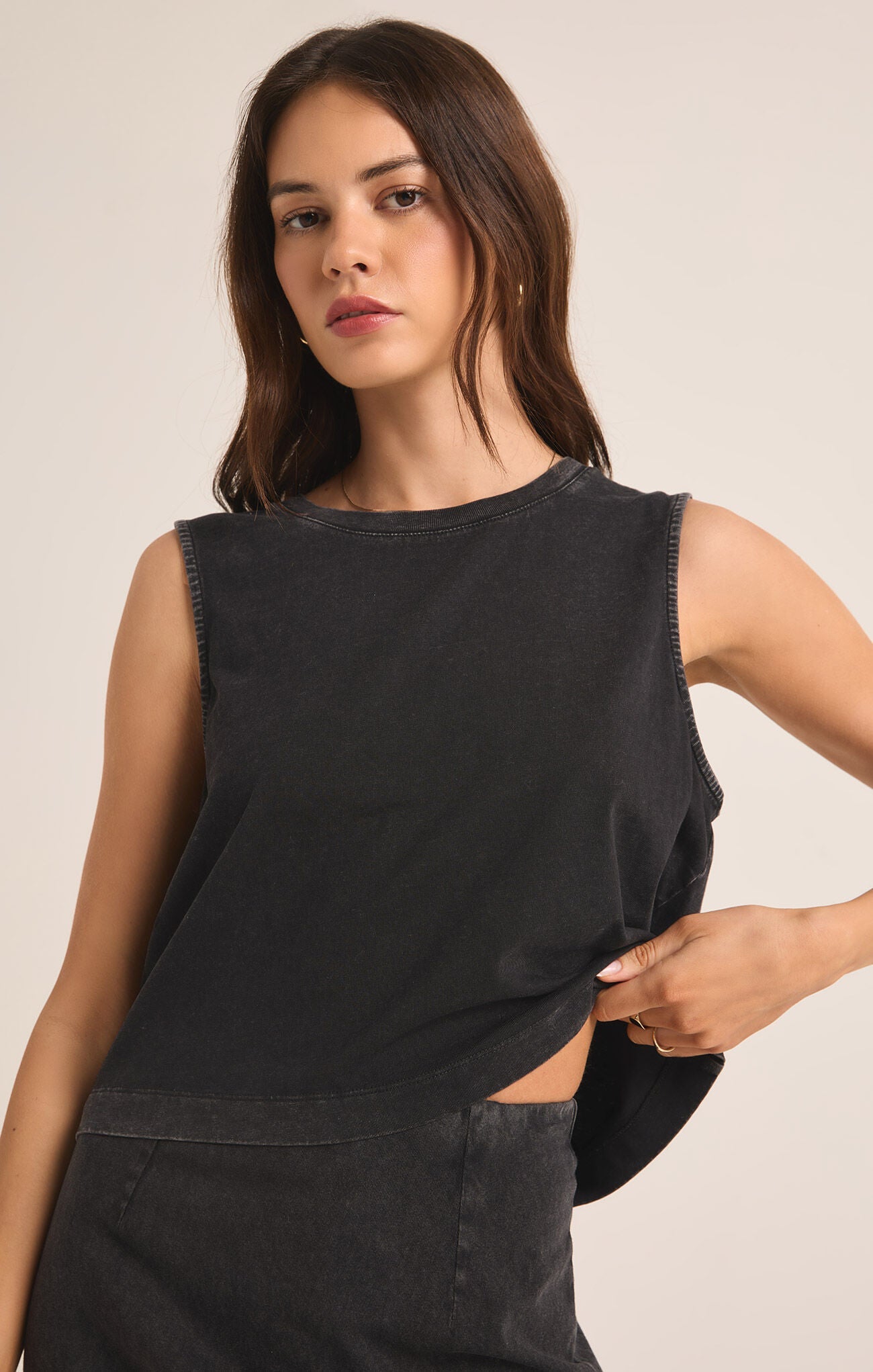 Sloan Jersery Tank - Addie Rose Boutique - Austin