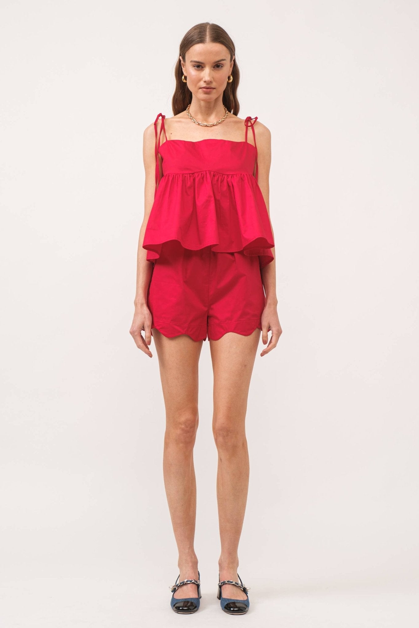 Sofie the Label - Ricci Red Shorts - Addie Rose Boutique - Austin