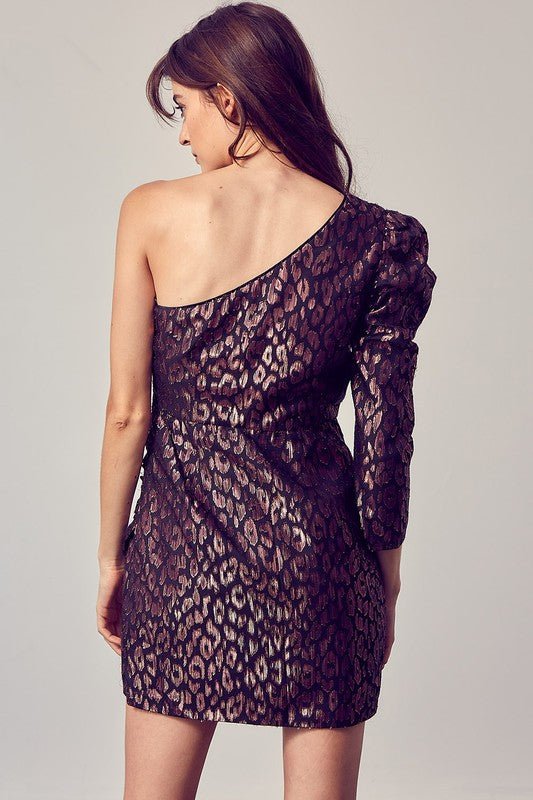 Sparkle One Shoulder Dress - Addie Rose Boutique - Austin