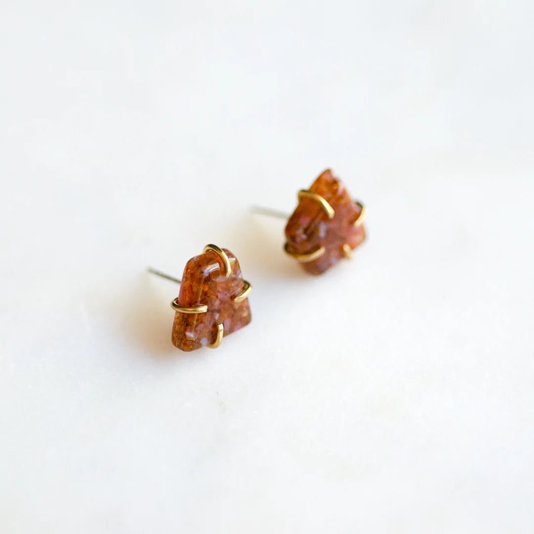 Stone Stud Earring - Addie Rose Boutique - Austin