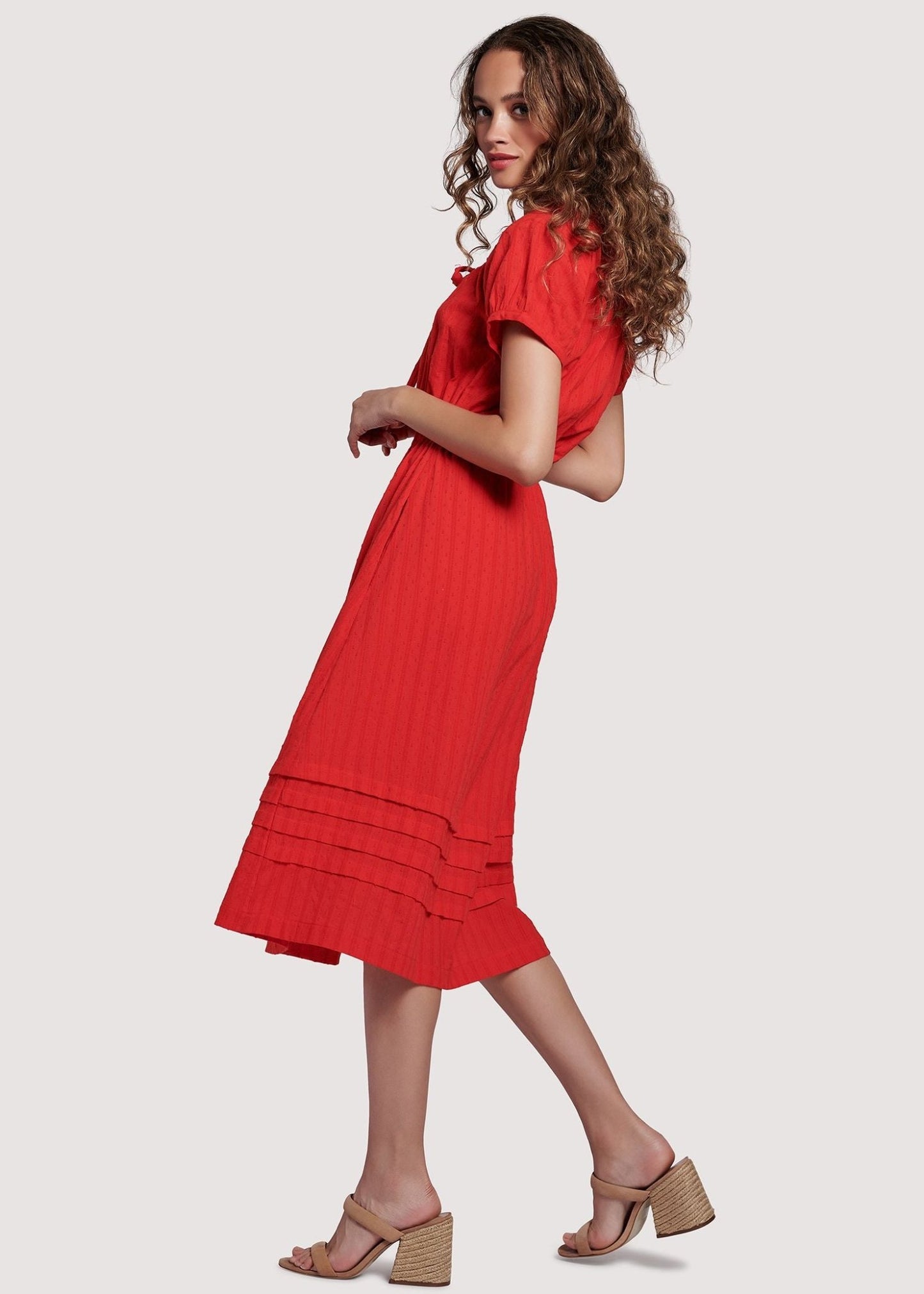 Strawberry Midi Dress - Addie Rose Boutique - Austin