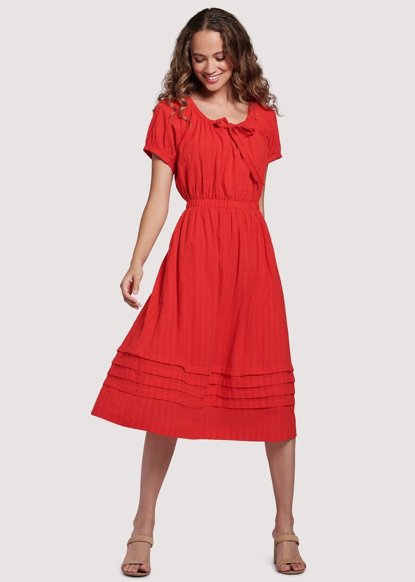 Strawberry Midi Dress - Addie Rose Boutique - Austin