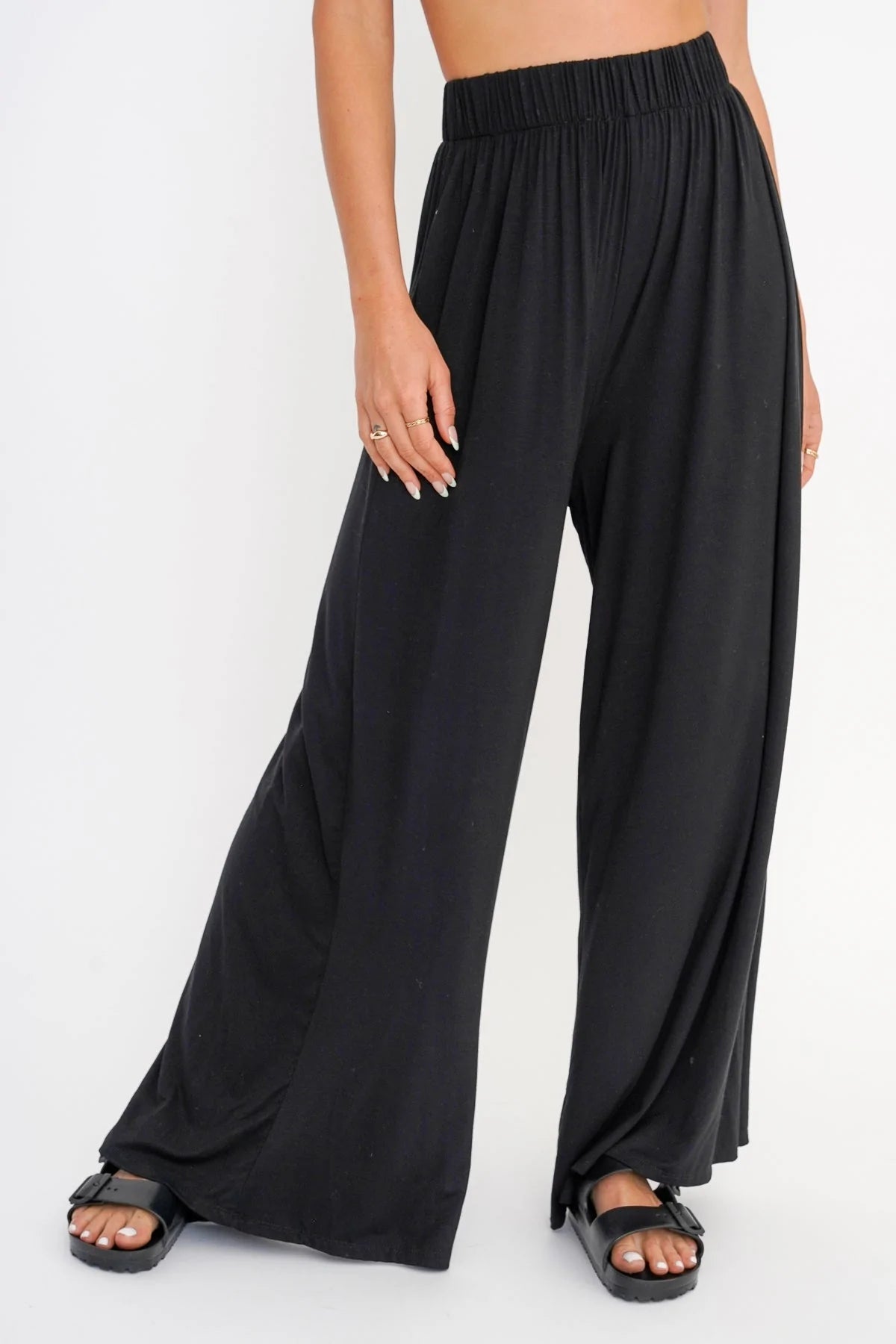 Throwback Wide Leg Pant - Addie Rose Boutique - Austin