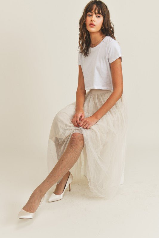 Tiffany Midi Skirt - Addie Rose Boutique - Austin