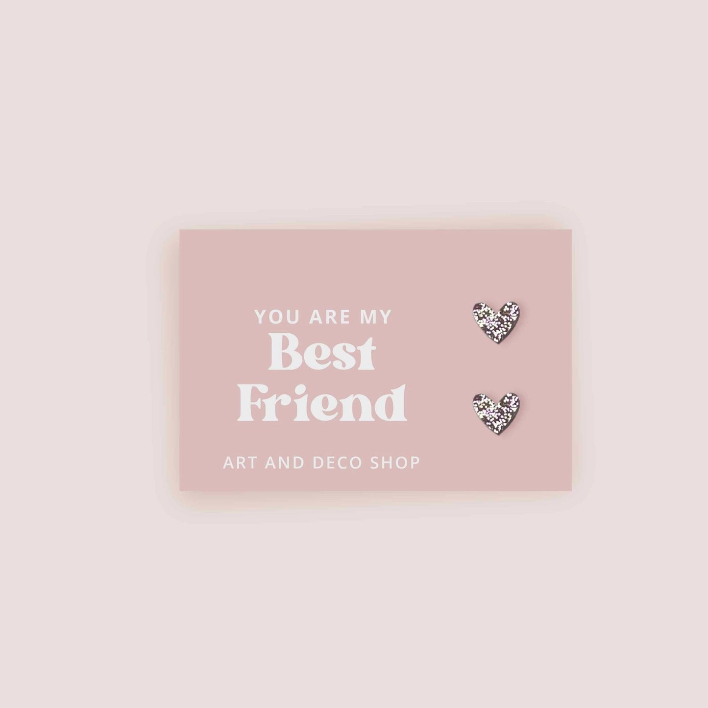 Valentines Heat Stud Earrings - Best Friend - Addie Rose Boutique - Austin