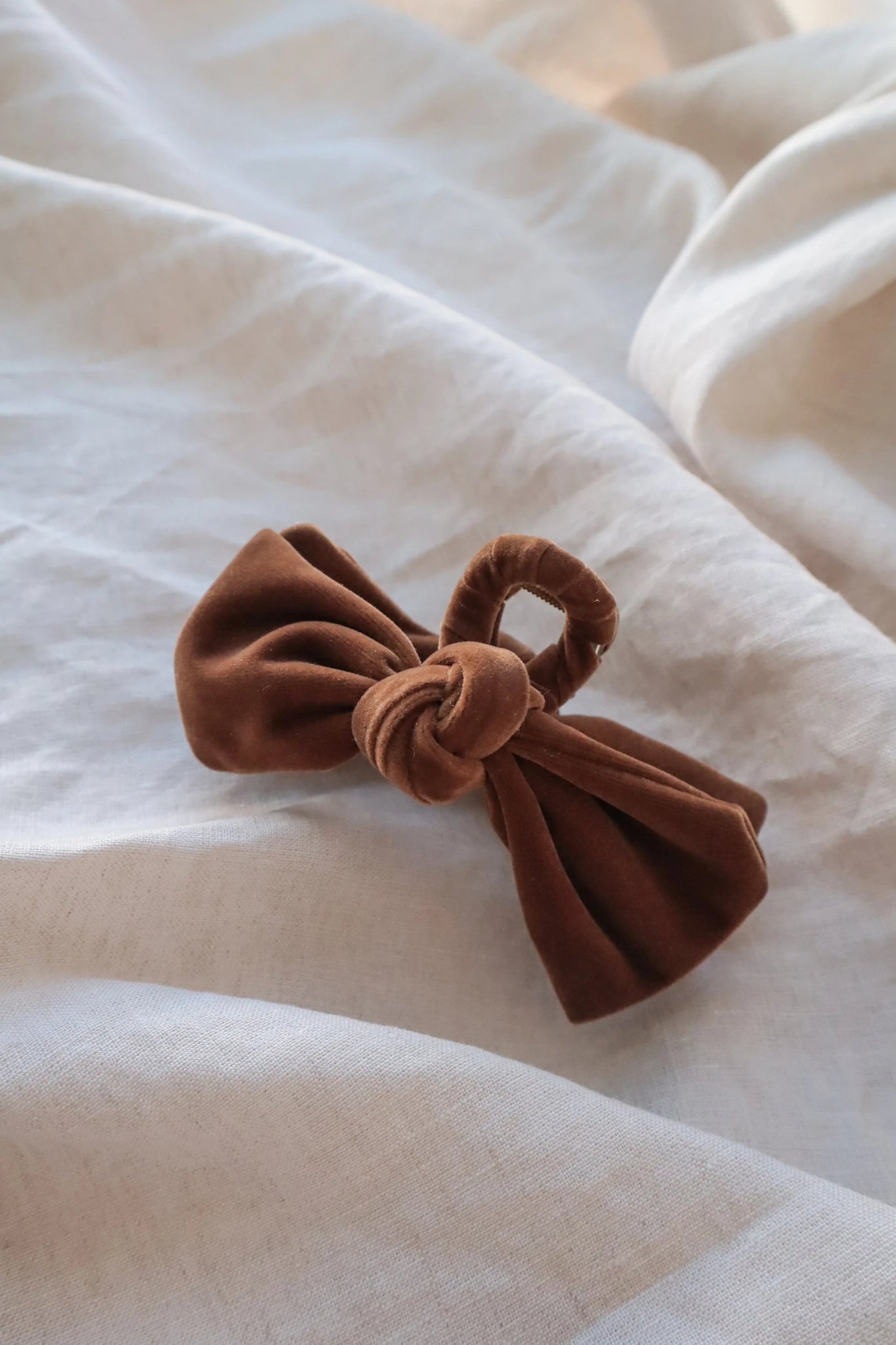 Velvet Brown Hair Claw - Addie Rose Boutique - Austin