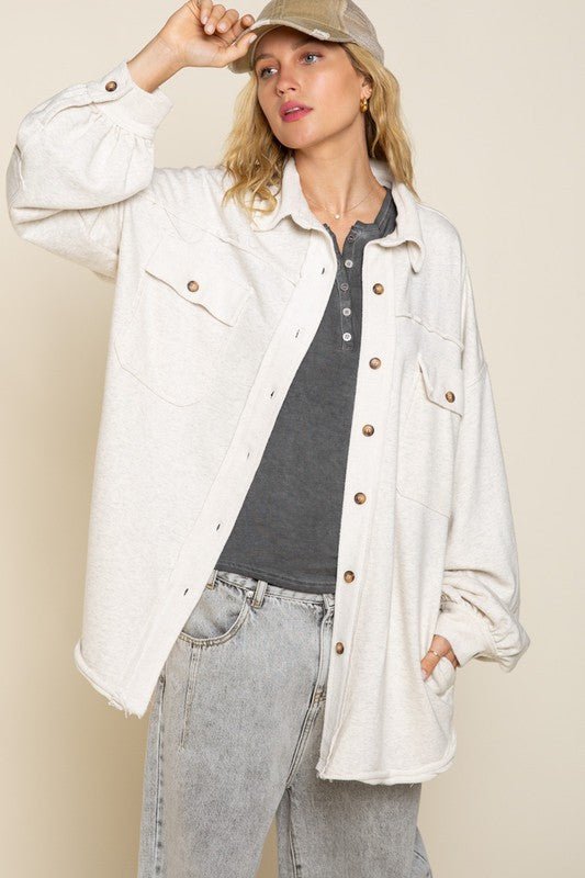 Vintage Washed Jacket - Addie Rose Boutique - Austin