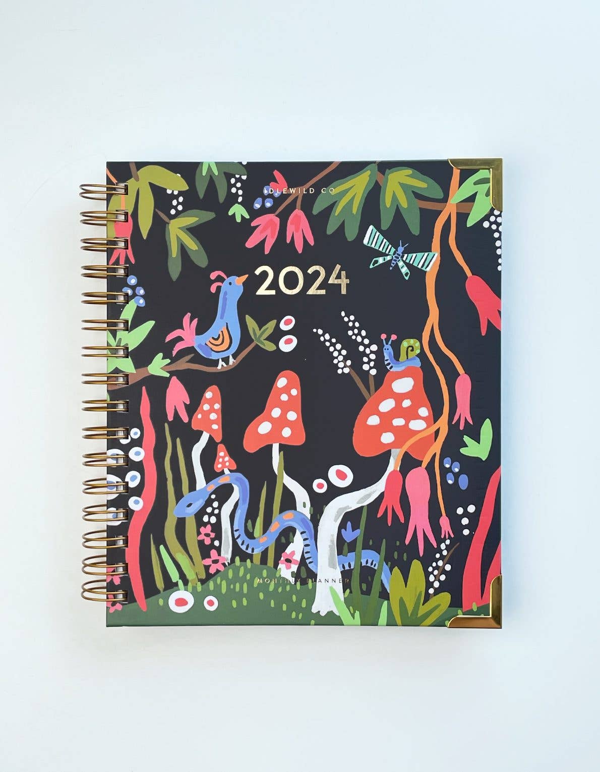 Idlewild Co. - Mushroom Garden 2024 Spiral Bound Planner