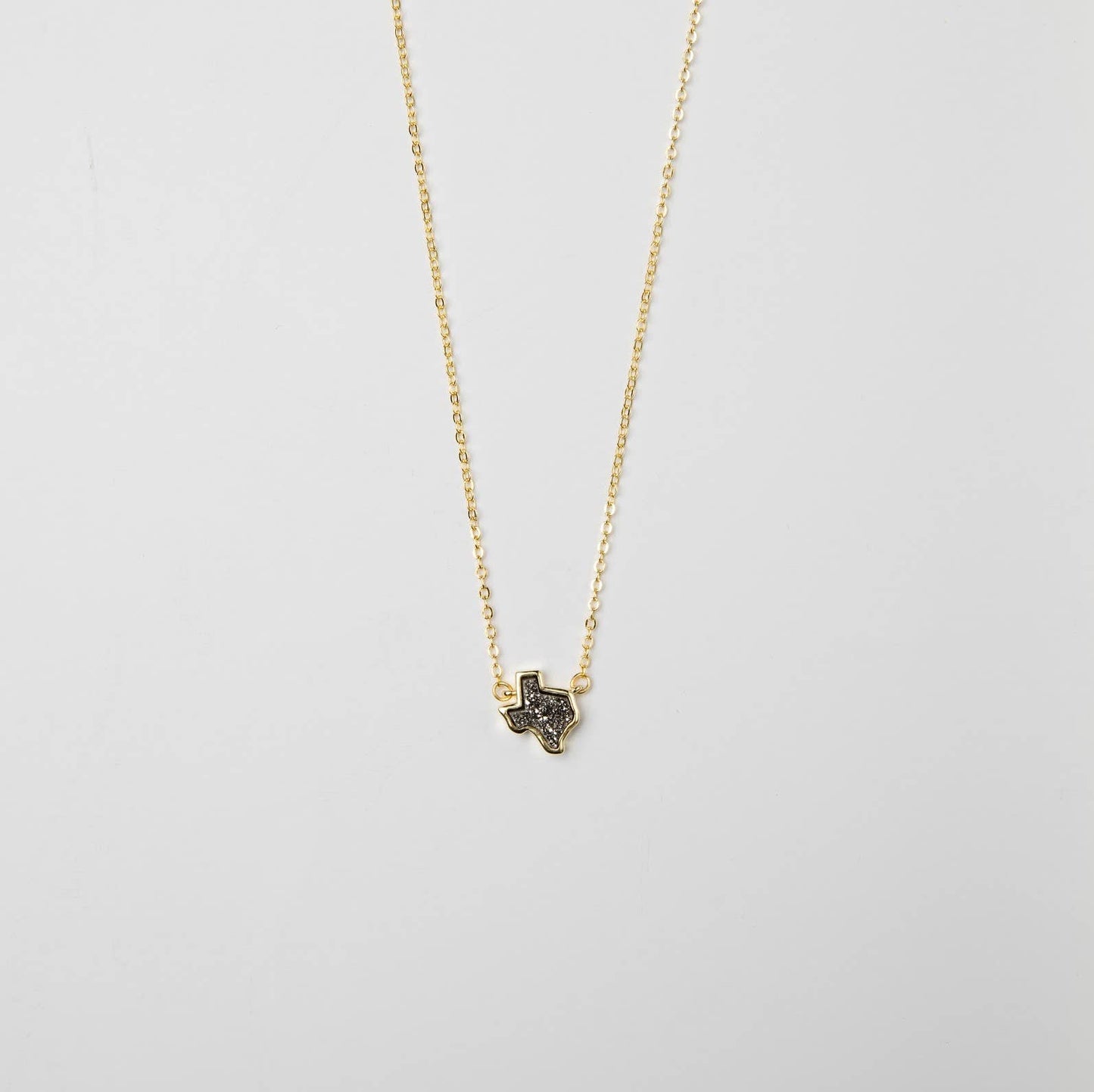 Brenda Grands Jewelry - Texas Druzy Necklace in Silver