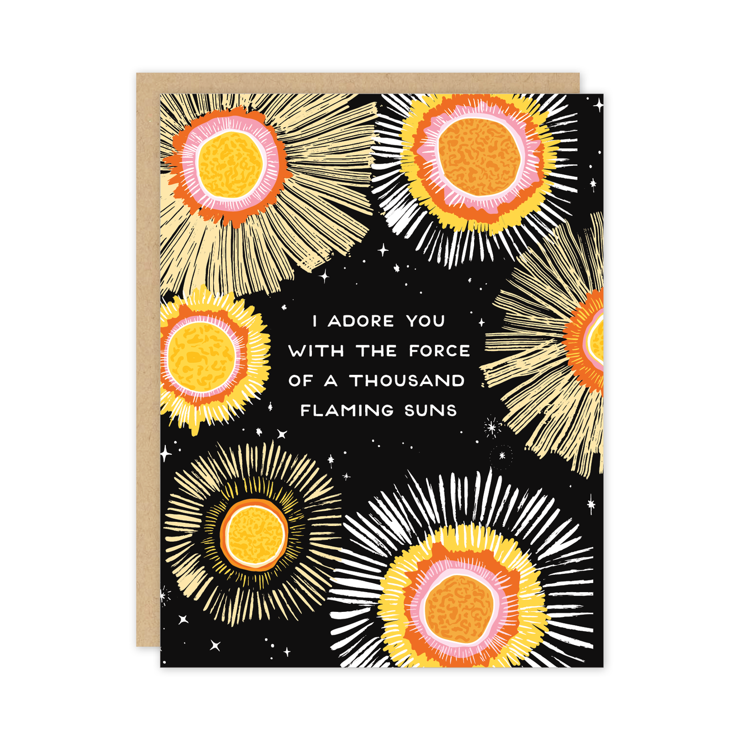 Party of One - Flaming Suns Card