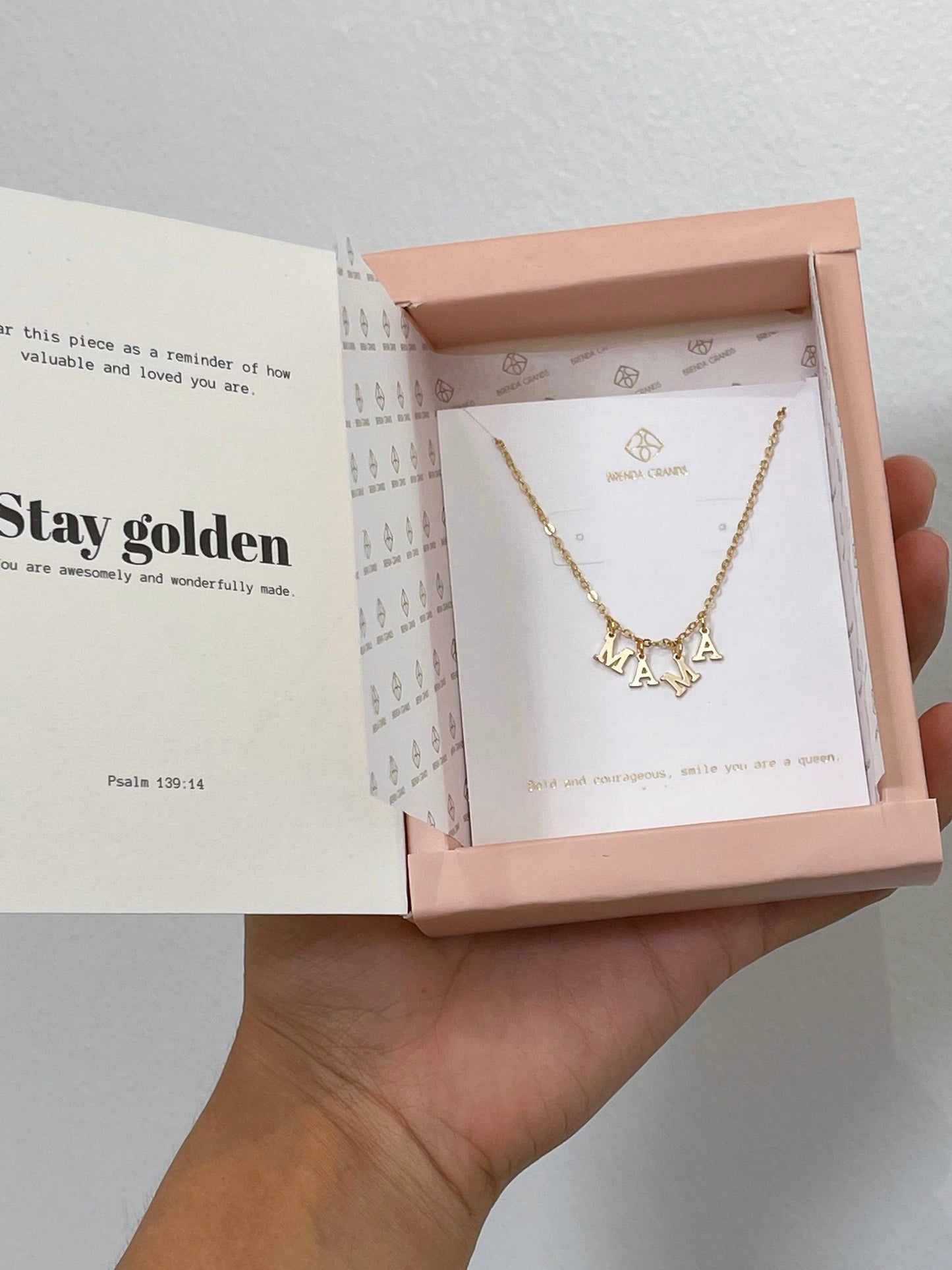 Brenda Grands Jewelry - MAMA Necklace- x4 letters