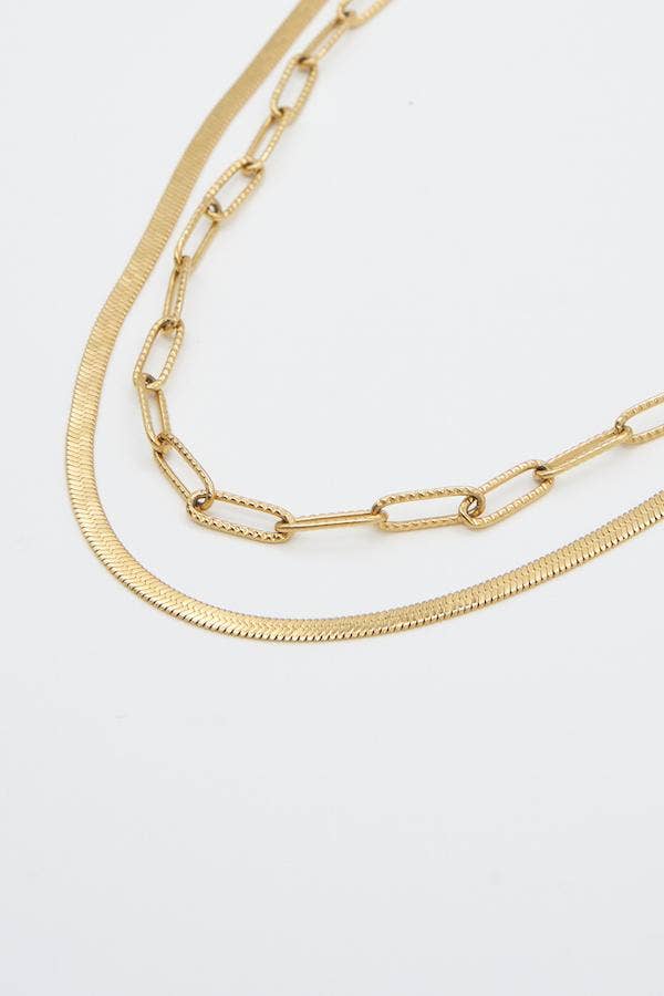 Brenda Grands Jewelry - HERRINGBONE PAPERCLIP
