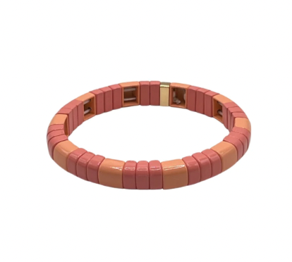 LLNY Rounded Bracelet in Peaches