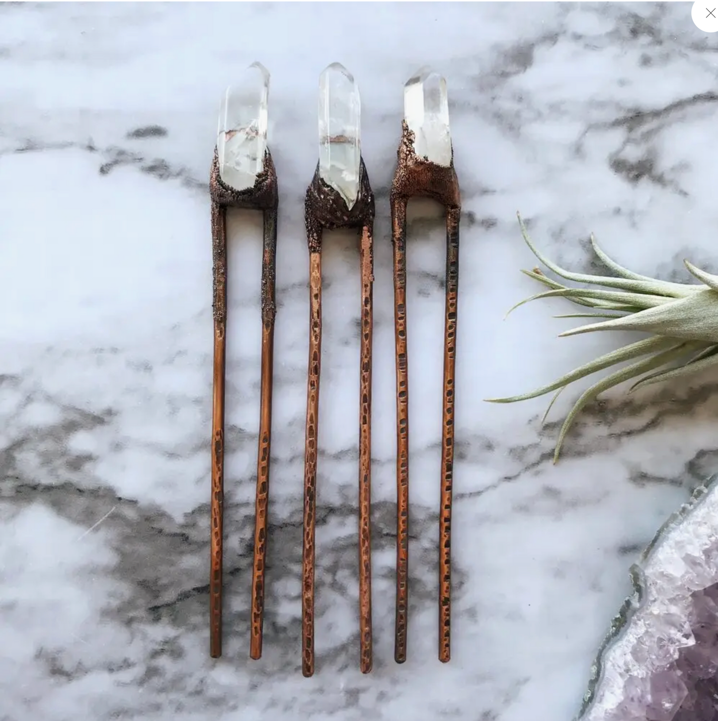 Hair Pin- Quartz