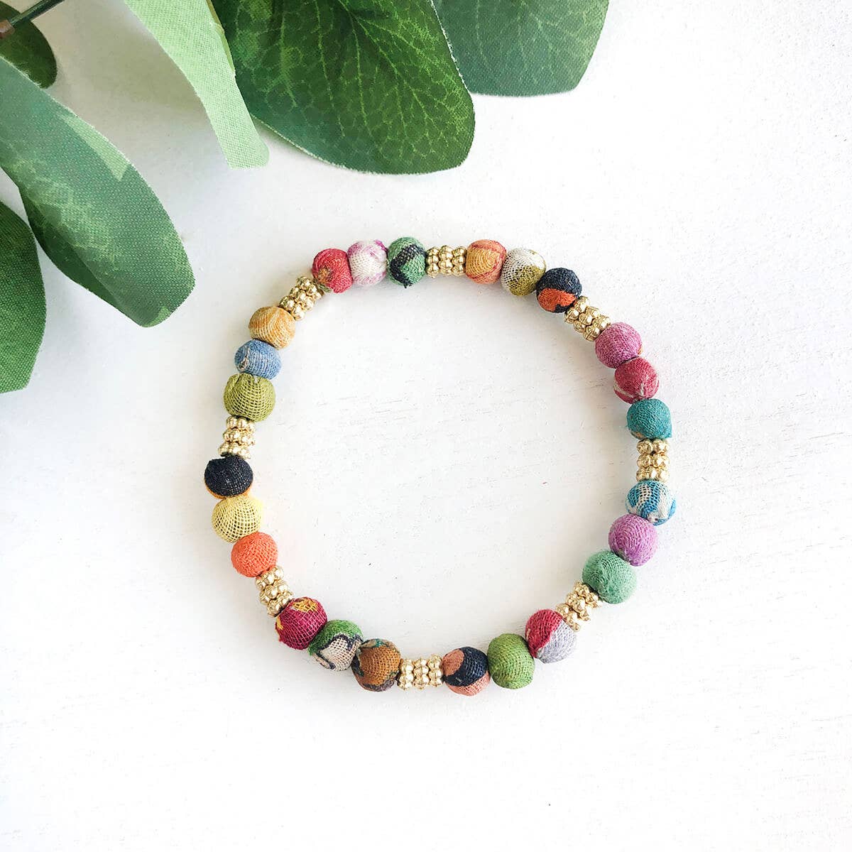 WorldFinds - Adorned Kantha Bracelet