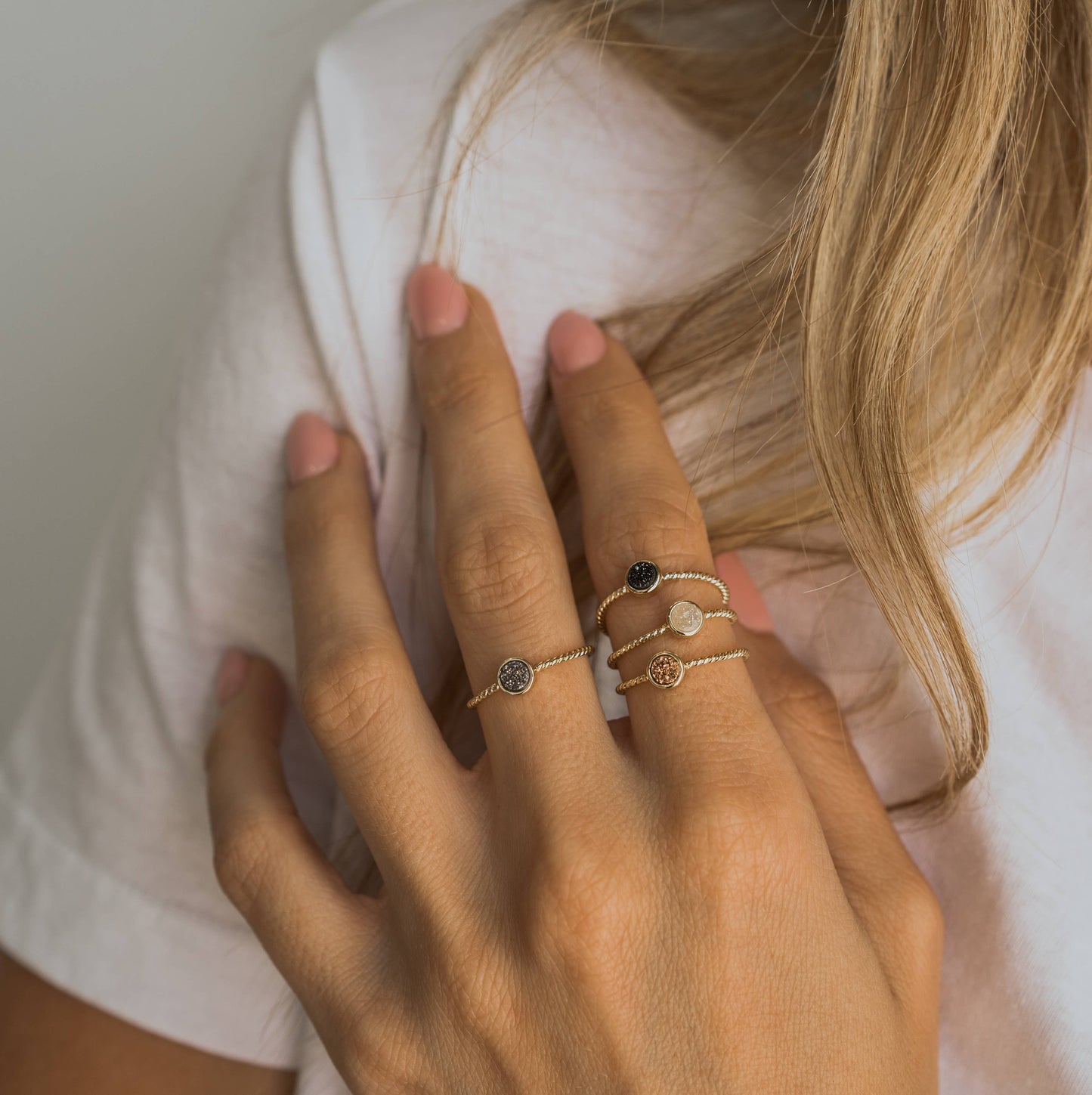 Brenda Grands Jewelry - Druzy Ring Black
