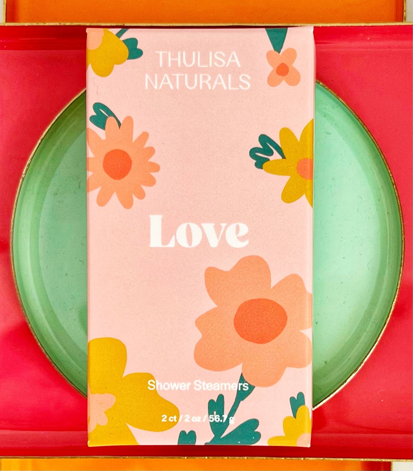 Thulisa Naturals | Bath + Body - Love Shower steamer// Rose// 2 pack// gift set