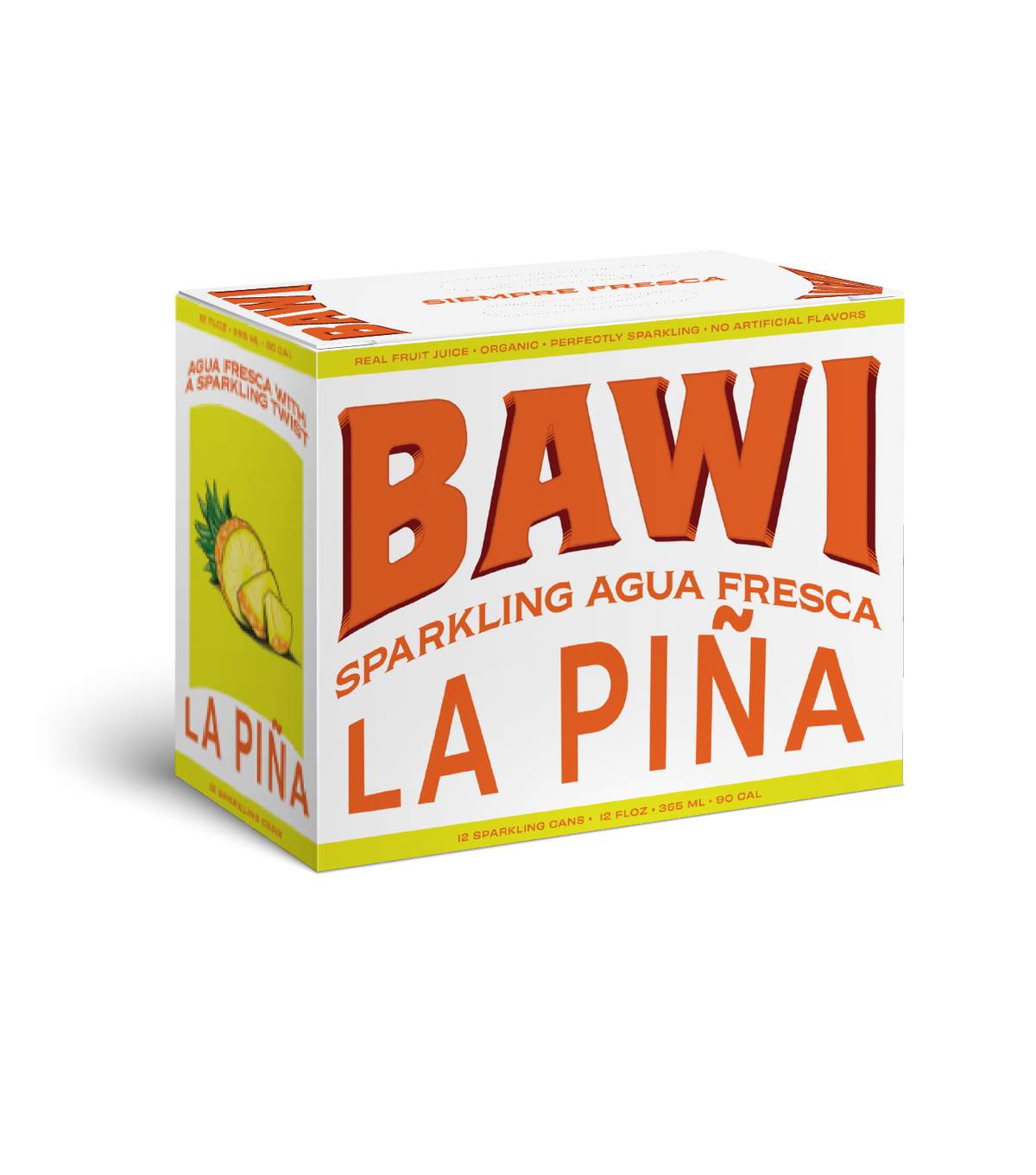 Bawi Agua Fresca - La Piña Sparkling Agua Fresca - 12pk