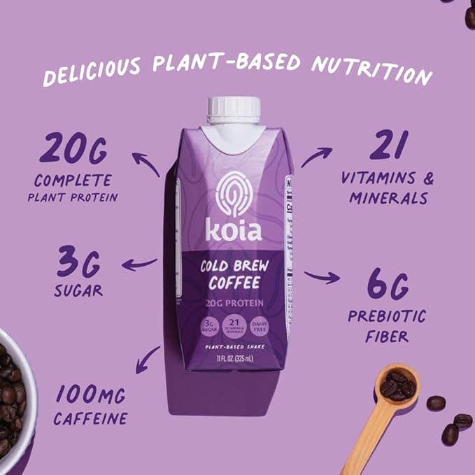 Koia - Cold Brew Coffee Nutrition Shake - 12pk Shelf Stable