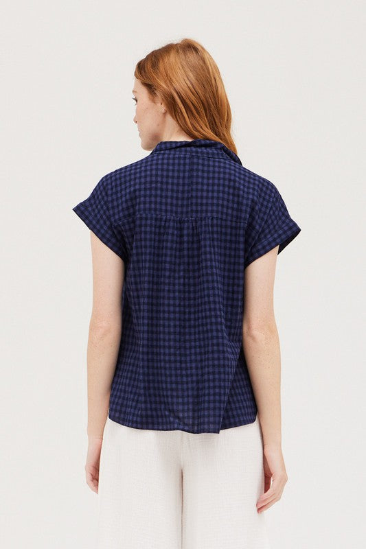 Daphne Blouse in Navy