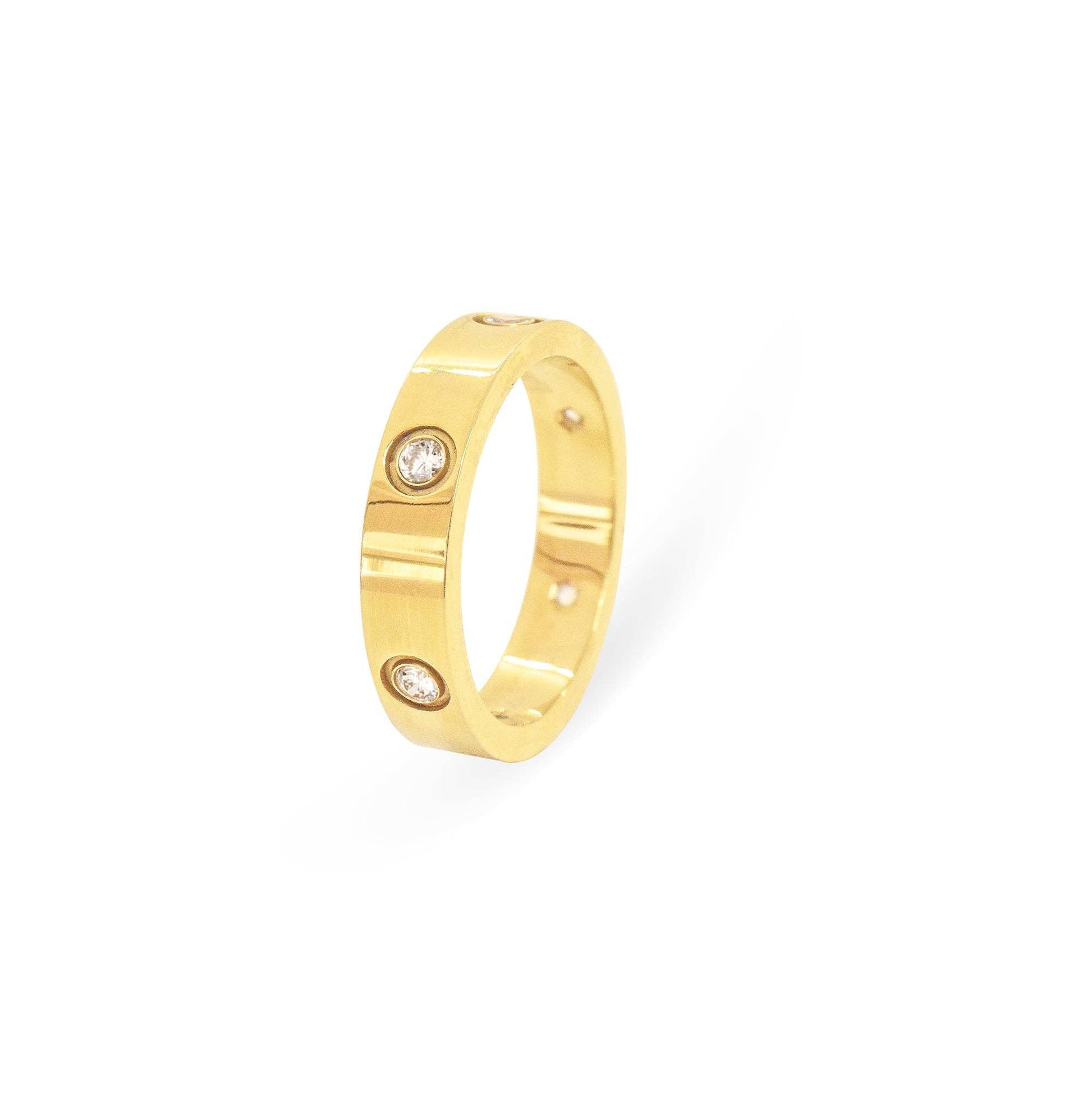 18k Gold Pave Ring - Addie Rose Boutique - Austin