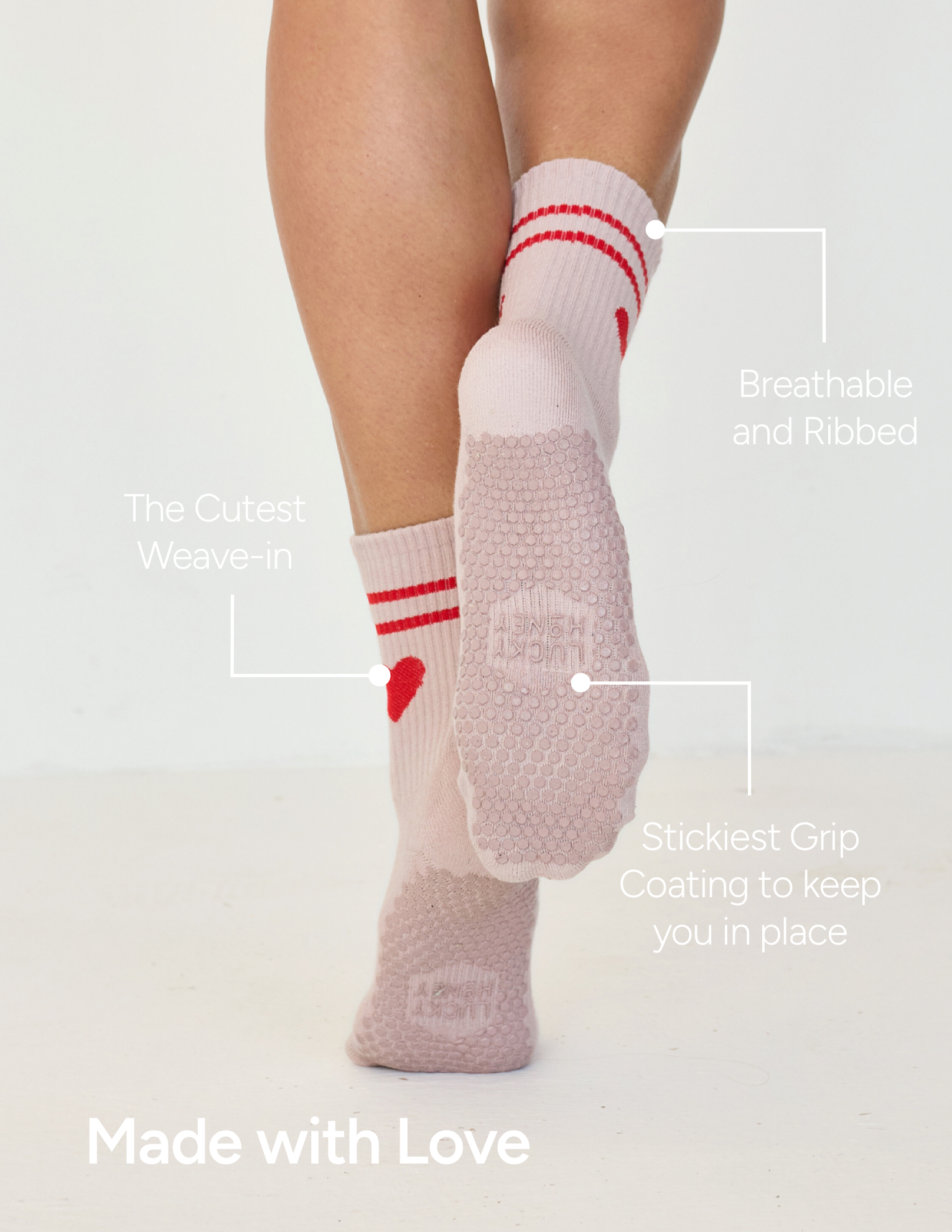 LUCKY HONEY - The Emmie Grip Sock