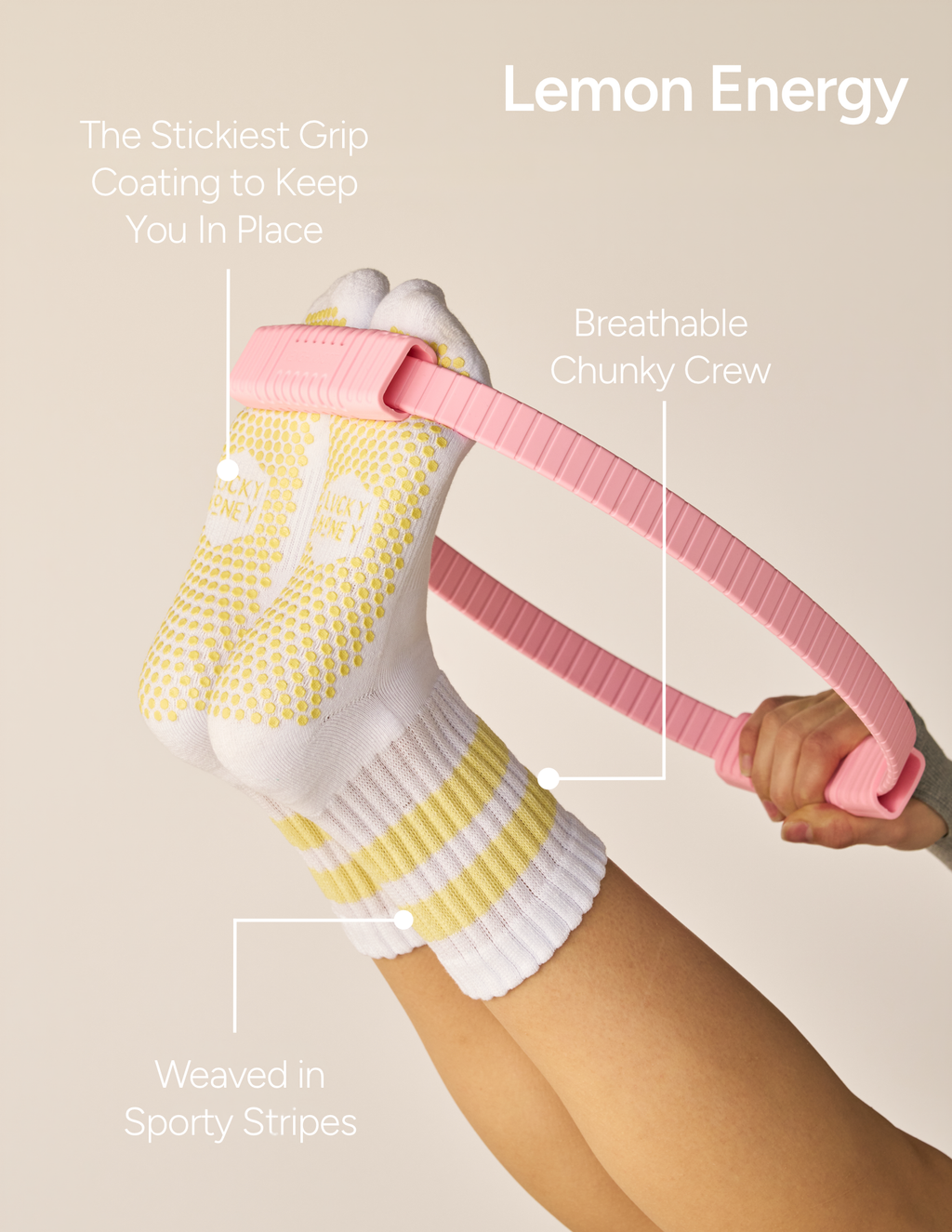 LUCKY HONEY - The Chunky Crew Grip Sock