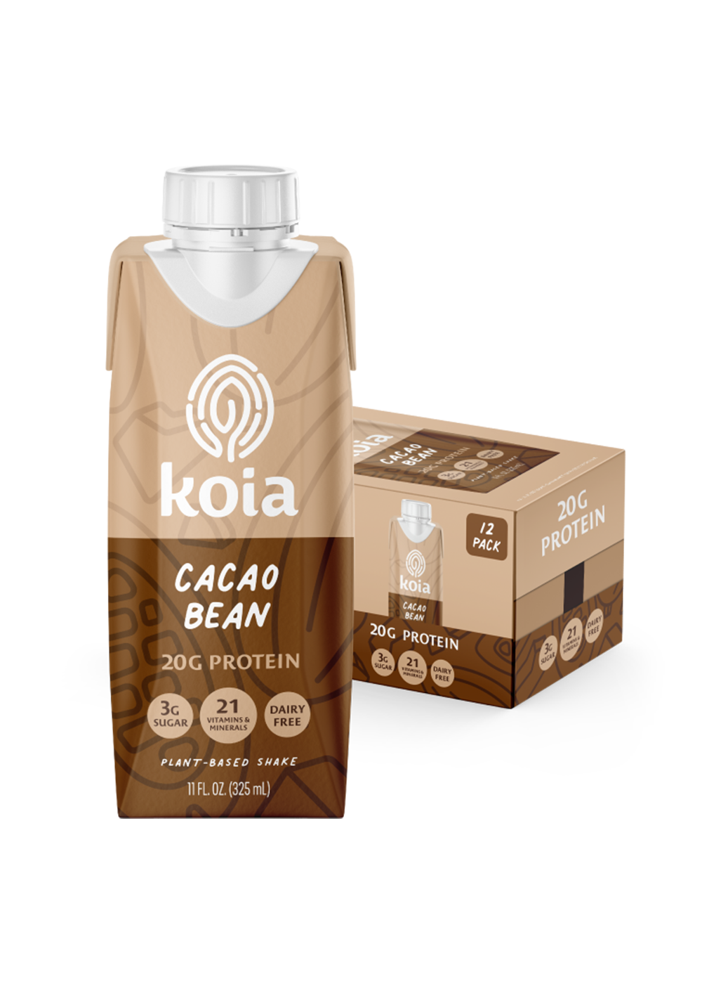 Koia - Cacao Bean Nutrition Shake - 12pk Shelf Stable