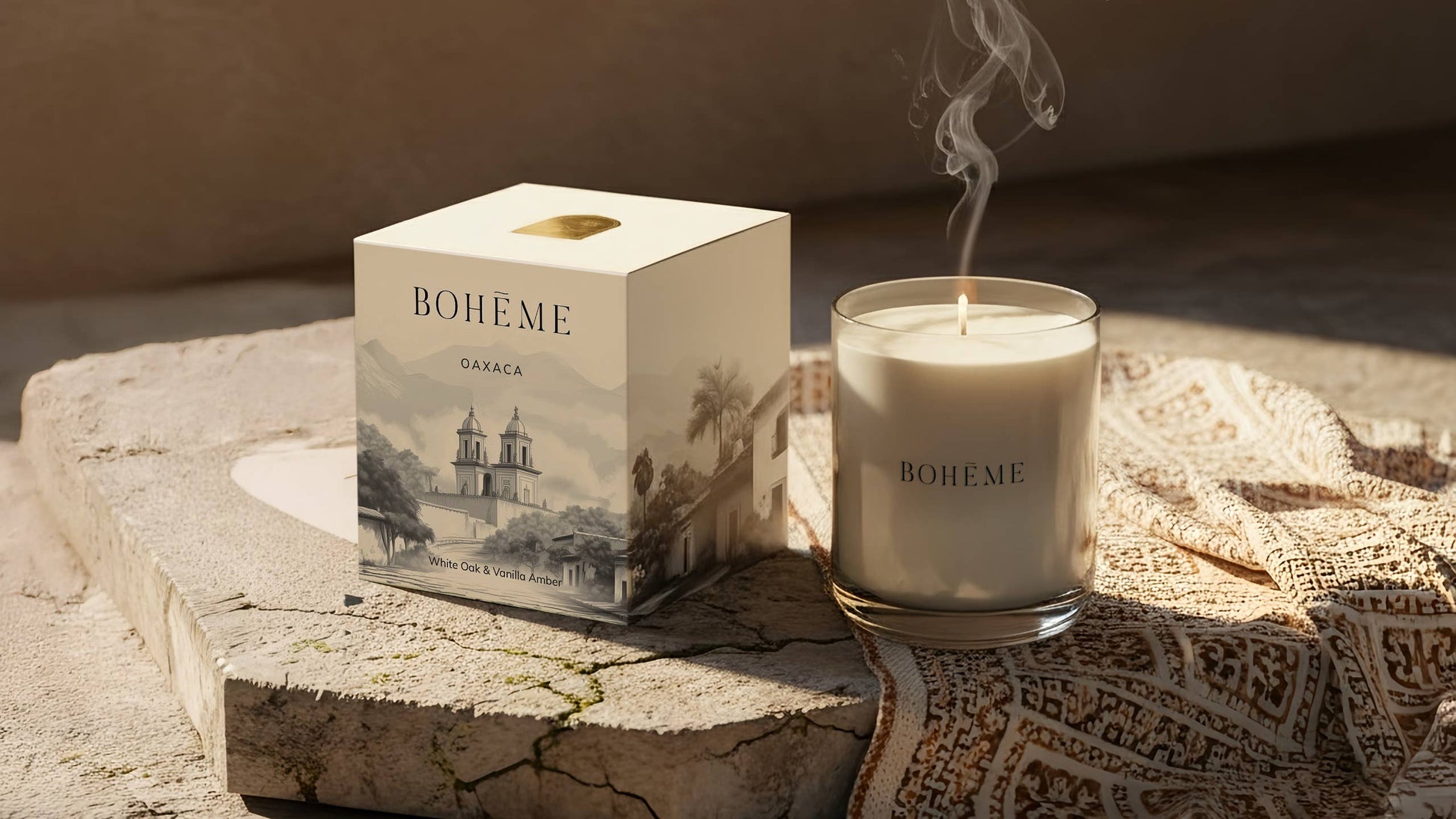 Boheme Fragrances - Oaxaca Wholesale Candle – White Oak, Amber & Vanilla